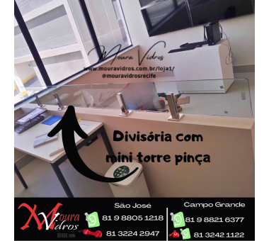 Mini divisória torre pinça de escritório